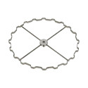 Cage radiaire 20 cadres de hausse - cuve Ø 65 cm pour axe Ø 2 cm