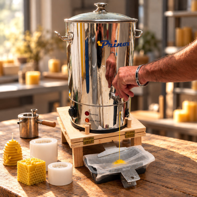 Cuve de fonte de cire 20 L Prinox pour opercules et bougies